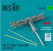 [사전 예약] RSU35-0050 AH-1G "Cobra" main rotor for ICM kit (3D Printed) (1/35)