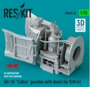 [사전 예약] RSU35-0052 AH-1G "Cobra" gearbox with doors for ICM kit (3D Printed) (1/35)