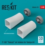 [사전 예약] RSU48-0379 F-14D "Tomcat" air intakes for Tamiya kit (3D Printed) (1/48)