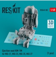 [사전 예약] RSU48-0382 Ejection seat KM-1M for MiG-21, MiG-23, MiG-25, MiG-27 (1 pcs) (3D Printed) (1/48)