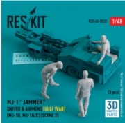 [사전 예약] RSF48-0035 MJ-1 "Jammer" Driver & airmens (Gulf War) (MJ-1B, MJ-1B/C) (scene 2) (3 pcs) (3D Printed)