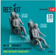 [사전 예약] RSF48-0038 OV-10A "Bronco" pilots sitting in ejection seats (only for RESKIT RSU48-0327) (2 pcs) (3D