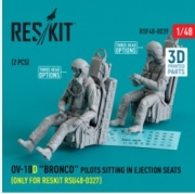 [사전 예약] RSF48-0039 OV-10D "Bronco" pilots sitting in ejection seats (only for RESKIT RSU48-0329) (2 pcs) (3D