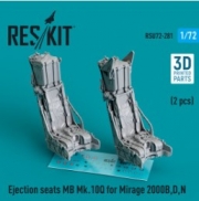 [사전 예약] RSU72-0281 Ejection seats MB Mk.10Q for Mirage 2000B,D,N (2 pcs) (3D Printed) (1/72)
