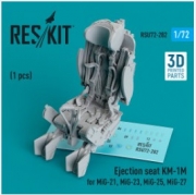 [사전 예약] RSU72-0282 Ejection seat KM-1M for MiG-21, MiG-23, MiG-25, MiG-27 (1 pcs) (3D Printed) (1/72)