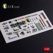 [사전 예약] K48005 A5M2B Claude interior 3D decals for WingsyKits kit (1/48)
