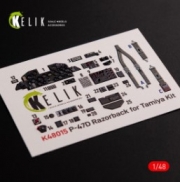 [사전 예약] K48015 P-47D "Razorback" interior 3D decals for Tamiya kit (1/48)