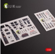 [사전 예약] K48075 Messerschmitt Me-410 A1 interior 3D decals for Meng Model kit (1/48)