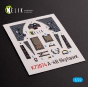 [사전 예약] K72074 A-4B "Skyhawk" interior 3D decals for Hobby 2000/Fujimi kit (1/72)