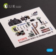 [사전 예약] K72075 N1K1-Ja Shiden Type 11 interior 3D decals for Tamiya kit (1/72)