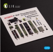 [사전 예약] K72079 F-84F Thunderstreak interior 3D decals for Special Hobby kit (1/72)
