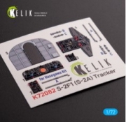 [사전 예약] K72082 S-2A Tracker interior 3D decals for Hasegawa kit (1/72)