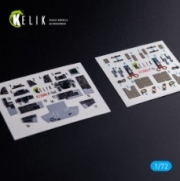 [사전 예약] K72085 F-14A Tomcat - interior 3D decals for Hasegawa kit (1/72)