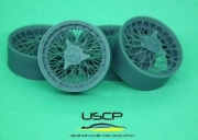 [사전 예약] 24P178 1/24 Mercedes 300 SLR Wire wheels 16'' for Revell