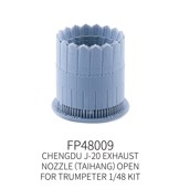 [사전 예약] FP48009 1/48 ChengDu&nbsp;J-20&nbsp;Exhaust&nbsp;Nozzle&nbsp;Open&nbsp;（TaiHang） FOR TRUMPETER