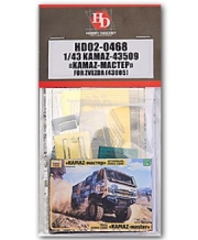 HD02-0468 1/43&nbsp;Kamaz-43509&nbsp;&laquo;Kamaz-Mactep&raquo;&nbsp;For&nbsp;Zvezda&nbsp;(43005)（PE+Metal parts）&nbsp;