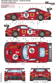 [사전 예약] 24104 1/24 Mercedes AMG GT3 - HubAuto Racing - Spa 24H 2021 Recommend to use with LBTK15