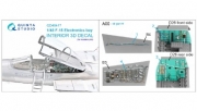 [사전 예약] QD48417 1/48 F-15C Eletronics bay 3D-Printed & coloured Interior on decal paper (Academy)