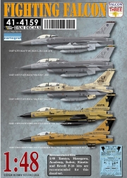 DXM41-4159&nbsp;1/48 USAF/RSAF F-16A/C Fighting Falcon Collection #3