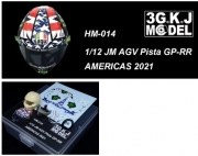 [사전 예약] HM-014 1/12 JM AGV Pista GP-RR AMERICAS 2021
