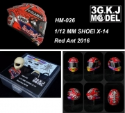 [사전 예약] HM-026 1/12 MM SHOEI X-14 Red Ant 2016