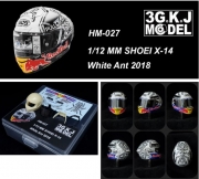 [사전 예약] HM-027 1/12 MM SHOEI X-14 White Ant 2018