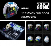 [사전 예약] HM-012 1/12 MOTOGP Rossi Helmet Model Viagra AGV Pista GP-RR MISANO 2020