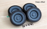 [사전 예약] ZR123 1/24 14 inch Bridgestone Super R.A.P rim set (Deep)