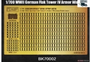 [사전 예약] BK70002 1/700 WWII GERMAN Armor windows for Flak Tower IV Hamburg Heiligengeistfeld Tower