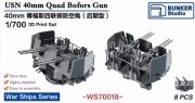 [사전 예약] WS70018 1/700 USN 40mm Quad Bofors Gun（Late） with Shield