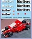 [사전 예약] TBD960 1/24 Sponsor Decals For Ferrari F300 Schumacher Irvine 1998 Decal TBD960