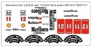 [사전 예약] TBS111 Adesivi Stickers for LEGO Set 10330 Mclaren MP4/4 TBS111