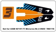 [사전 예약] TBS115 Adesivi Stickers for LEGO Set 42141 McLaren F1 2022 Nr.3 TBS115