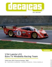 [사전 예약] DCL-DEC069 1/24 Lancia LC2 Team Euro TV Mirabella Racing sponsored by Elicent Euro Bono - SPA Franco