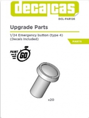 [사전 예약] DCL-PAR126 1/24 Detail for 1/24 scale models: Emergency button - Type 4 (20 units/each)