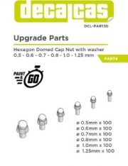 [사전 예약] DCL-PAR130 Nuts for 1/24,1/20,1/12 scale models: Hexagon domed cap nut with washer (100+100+100+100+