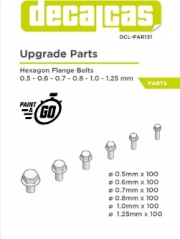 [사전 예약] DCL-PAR131 Fasteners for 1/24,1/20,1/12 scale models: Hexagon flange bolts (100+100+100+100+100+100