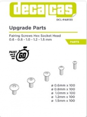[사전 예약] DCL-PAR133 Fasteners for 1/12,1/20, 1/24 scale models: Fairing Screw Hex Socket Head (100+100+100+10