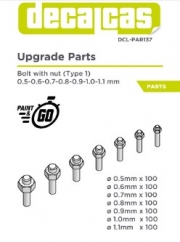 [사전 예약] DCL-PAR137 Fasteners: Bolt with nut - Type 1 (100+100+100+100+100+100+100 units/each)