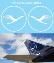 [사전 예약] TBD308 1/144 DECALS NEW LUFTHANSA TAIL LOGO AIRBUS A380 DECAL TBD308