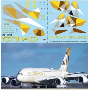 [사전 예약] TBD395 1/144 Airbus A380 - 800 Etihad Airways Livery Decals Decal TBD395