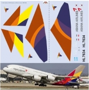 [사전 예약] TBD396 1/144 Airbus A380 Asiana Airlines Livery Decals TB Decal TBD396