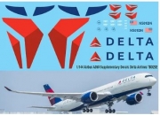 [사전 예약] TBD292 1/144 Airbus A350 Supplementary Decals DELTA AIRLINES Livery Decal TBD292 for Revell