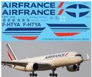 [사전 예약] TBD358 1/144 Airbus A350 900 Air France Livery Decals TB Decal TBD358 for Revell
