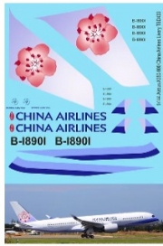 [사전 예약] TBD433 1/144 Decals for Airbus A350 - 900 China Airlines Livery TB Decal TBD433