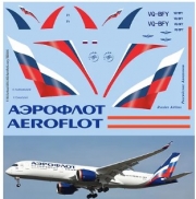 [사전 예약] TBD490 1/144 Decals x Airbus A350-900 Aeroflot Livery Decals TBD490