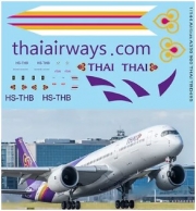 [사전 예약] TBD495 1/144 Decals Airbus A350 900 THAI Livery TB Decal TBD495