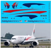 [사전 예약] TBD499 1/144 Decals for Airbus A350 900 Malaysia Airlines Livery TB Decal TBD499