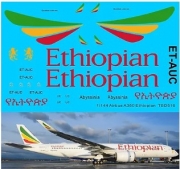 [사전 예약] TBD516 1/144 Decals for Airbus A350 Ethiopian Airlines livery TB Decals TBD516
