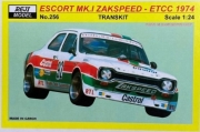 [사전 예약] REJ0256 1/24 Transkit &ndash; Ford Escort Mk.I Zakspeed - 1974 Monza 4 hours 1/24 for Belkits kit